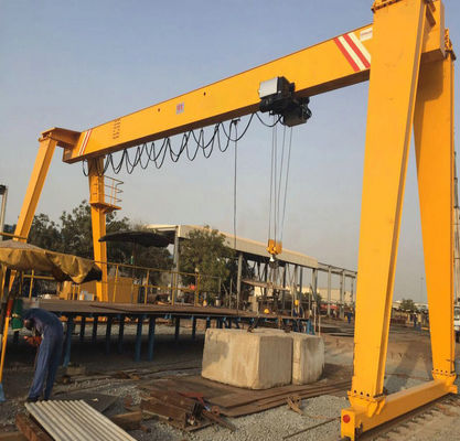 1 - 500 τόνων FEM DIN BS Standard European Style Single Beam Gantry Crane (Κατάρτιση με μονοκάρπανο)