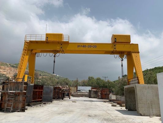 5 - 500 τόνων χωρητικότητα RTG γερανοί Ηλεκτρικοί διπλής δομής ελαστικών ελαστικών