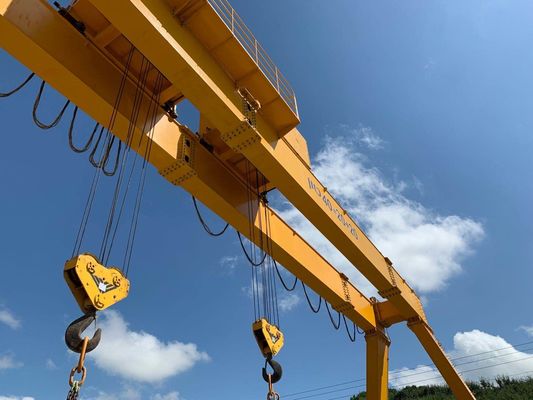 5 - 500 τόνων χωρητικότητα RTG γερανοί Ηλεκτρικοί διπλής δομής ελαστικών ελαστικών